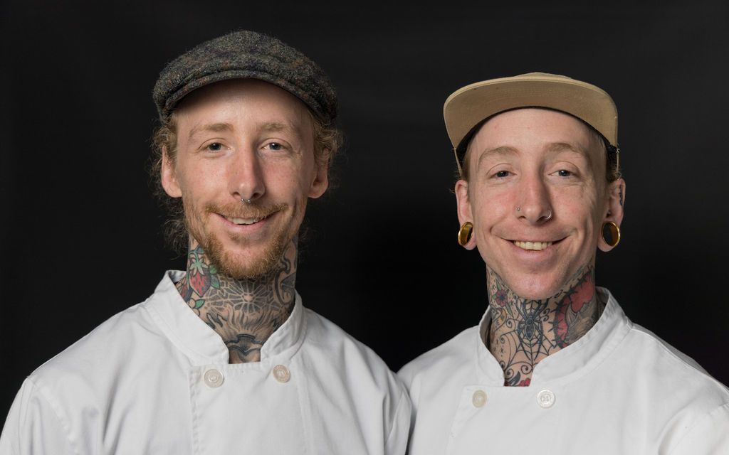 Team headshot, on site at a bridal show